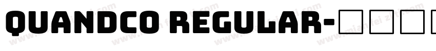 Quandco Regular字体转换